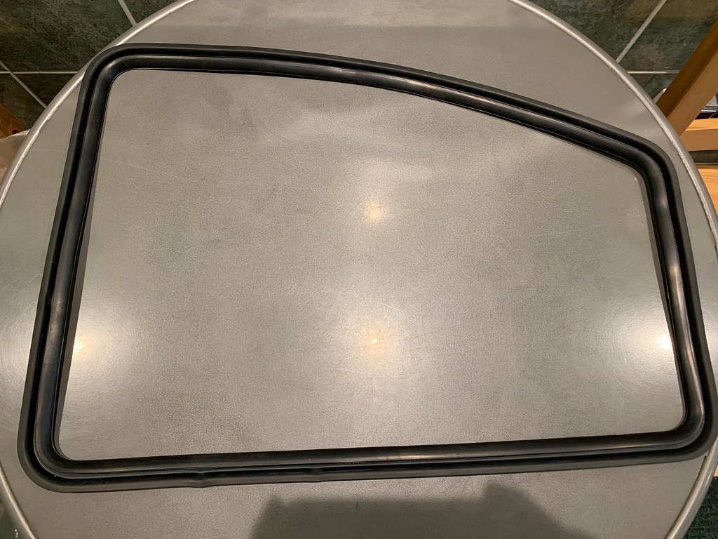 Borracha de vedação de vidro automotivo, fora do carro